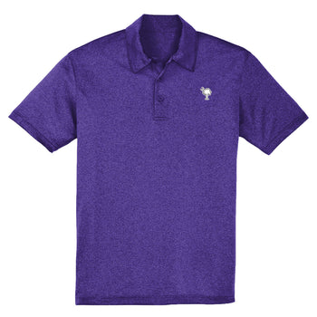 Palmetto Tree Embroidery Polo - Varsity Heather Purple - 460